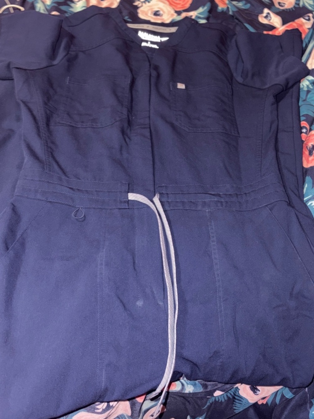 Fabletics navy blue jumpsuit